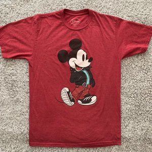 Retro 50s Style Greaser Mickey Mouse T-Shirt. Medium. Official Disney.